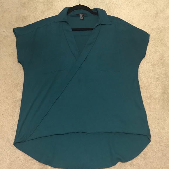 Forest Green Blouse - Picture 2 of 4